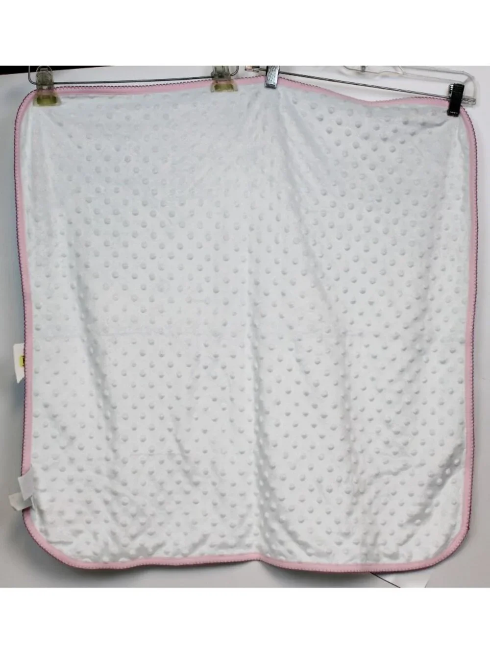 New Starting Out Baby Blanket Teal Pink Bird Minky Dots Lovey Pastel Girl Securi